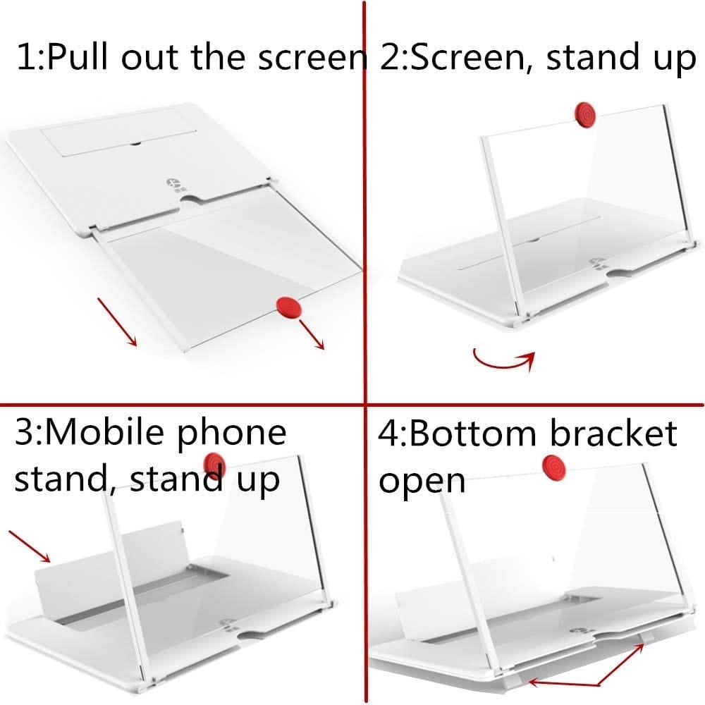 F3 Portable Mobile Screen Magnifier Glass (HD Phone Amplifier)
